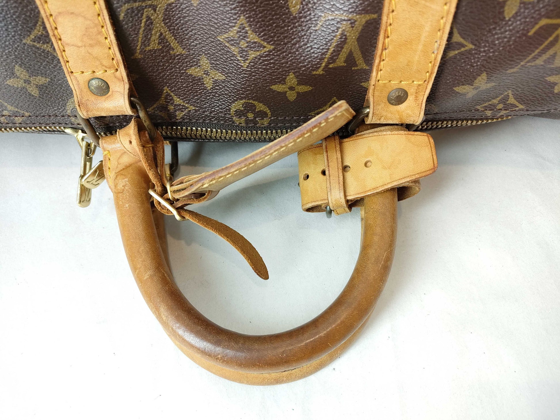LOUIS VUITTON RFID verification failed. 832SD Monogram Keepall 50 Boston Bag.