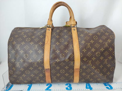 LOUIS VUITTON RFID verification failed. 832SD Monogram Keepall 50 Boston Bag.