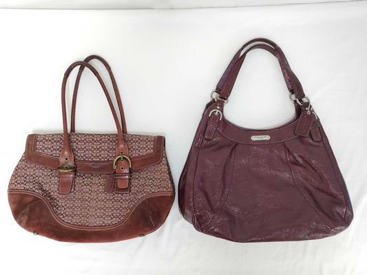 COACH F19708/7080 Mini Signature Leather Tote 
