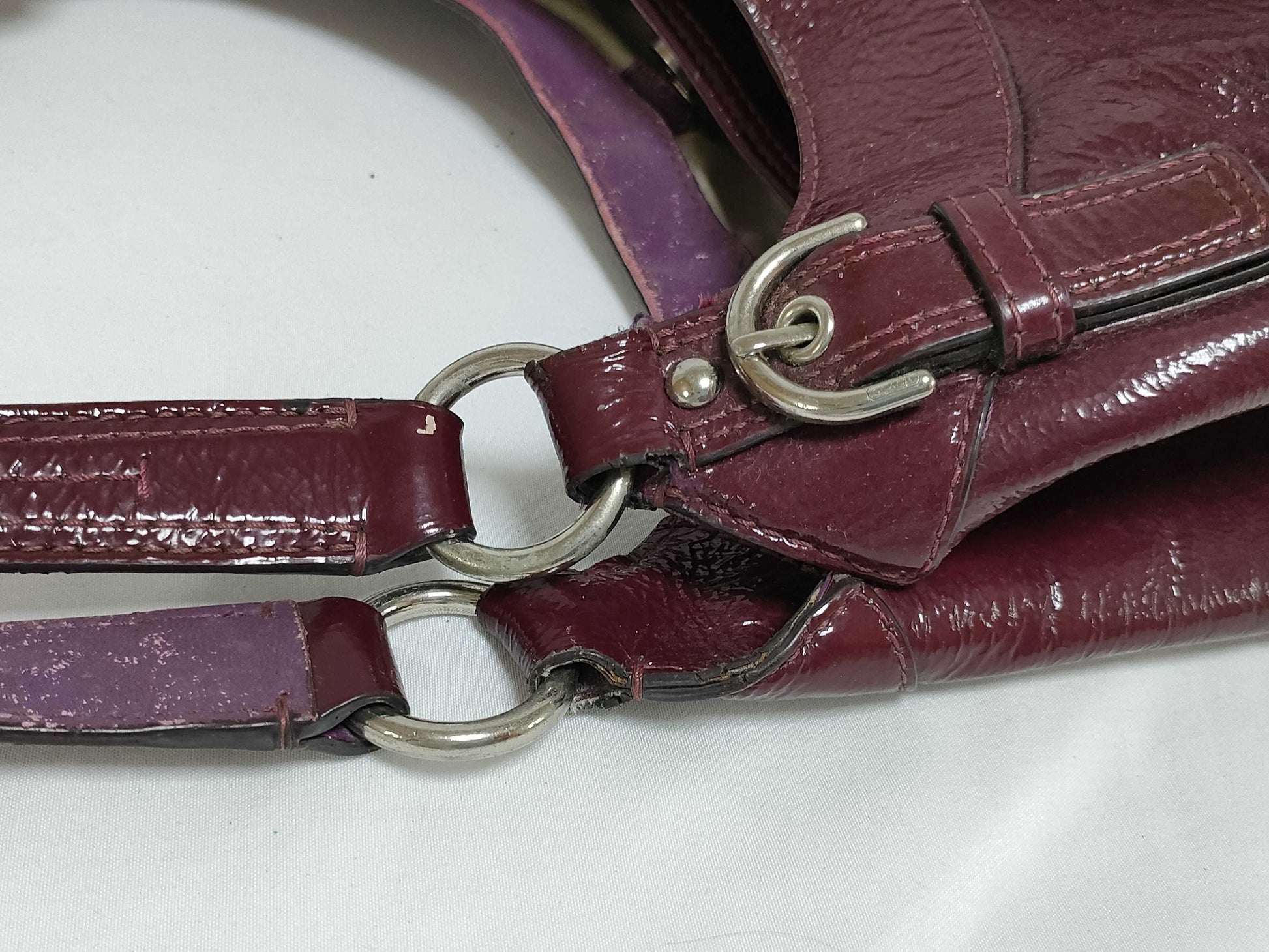 COACH F19708/7080 Mini Signature Leather Tote 