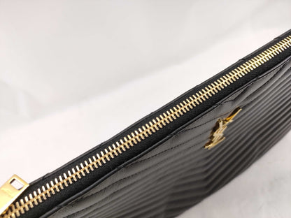 Yves Saint Laurent V-stitch clutch bag clutch bag