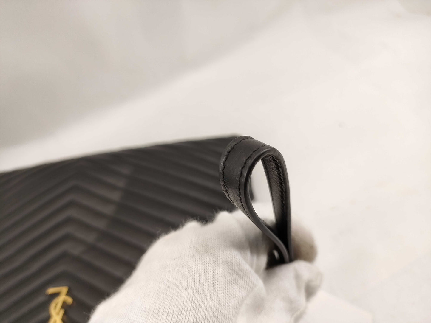 Yves Saint Laurent V-stitch clutch bag clutch bag