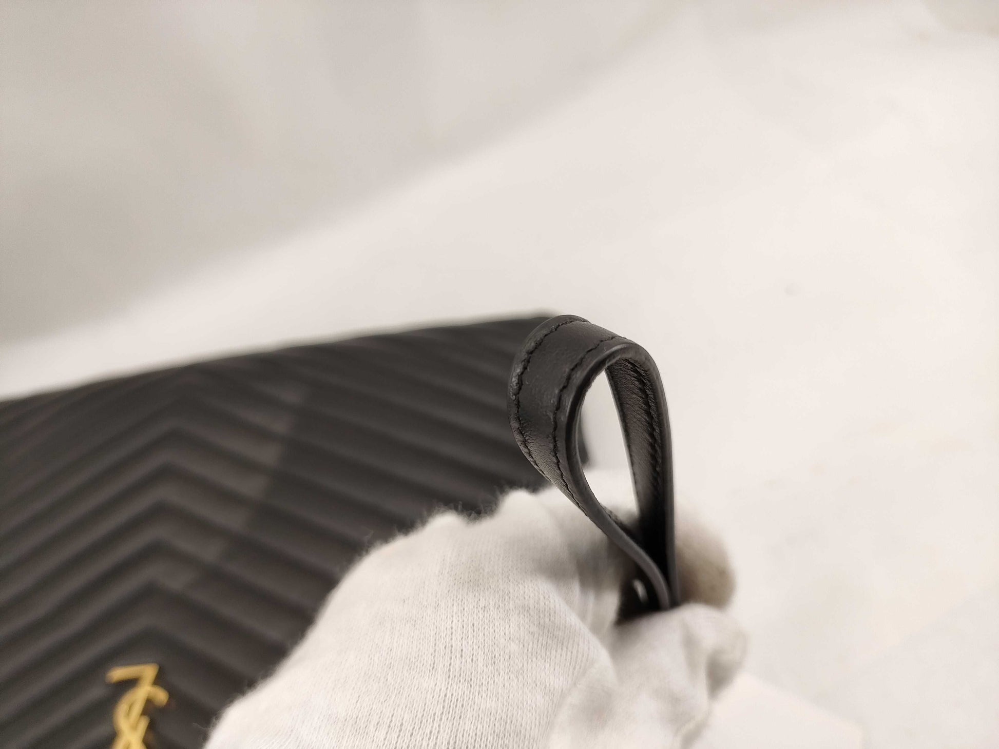 Yves Saint Laurent V-stitch clutch bag clutch bag