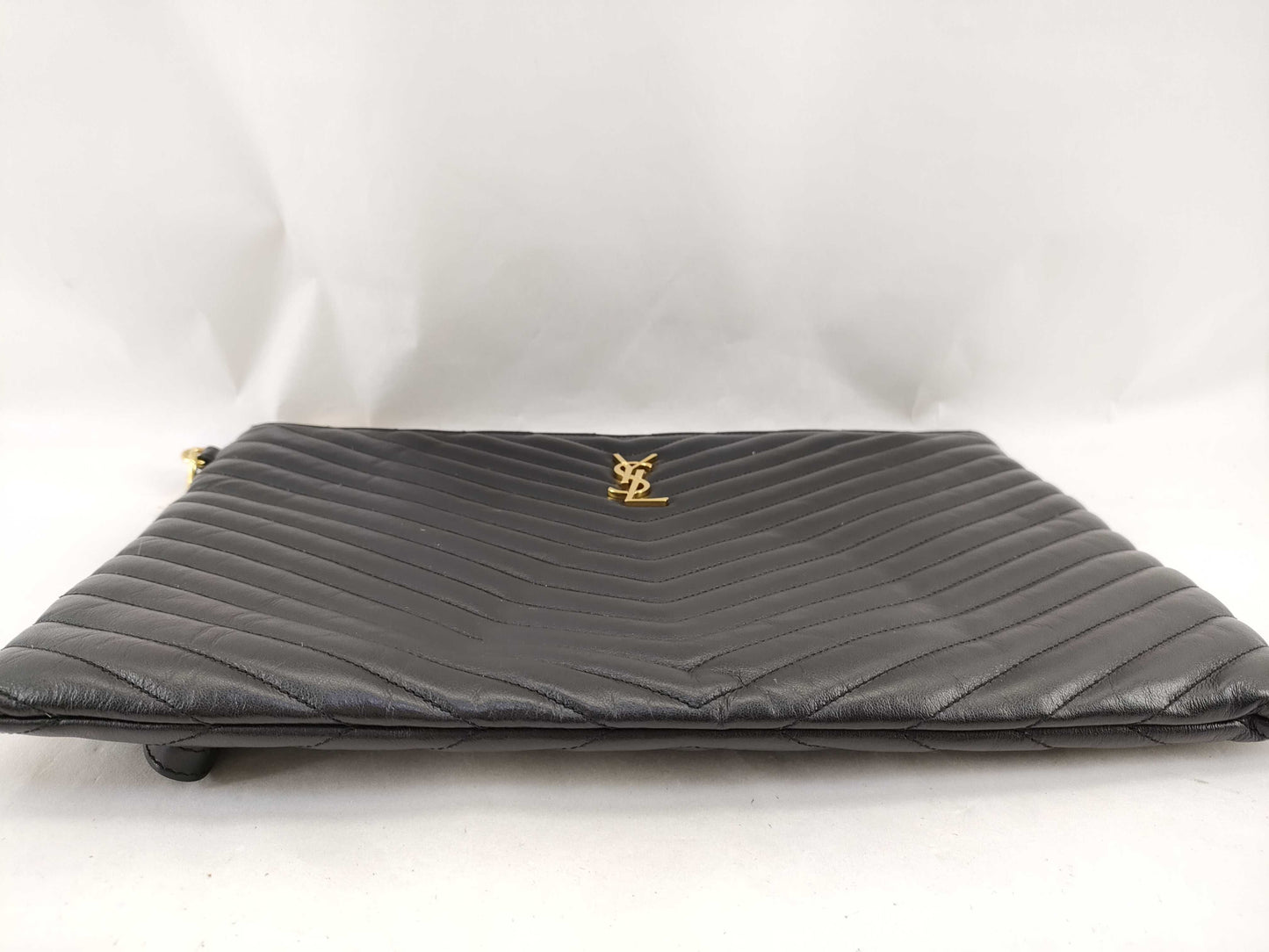 Yves Saint Laurent V-stitch clutch bag clutch bag