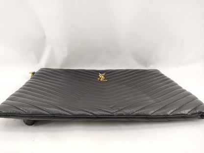 Yves Saint Laurent V-stitch clutch bag clutch bag