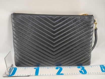 Yves Saint Laurent V-stitch clutch bag clutch bag