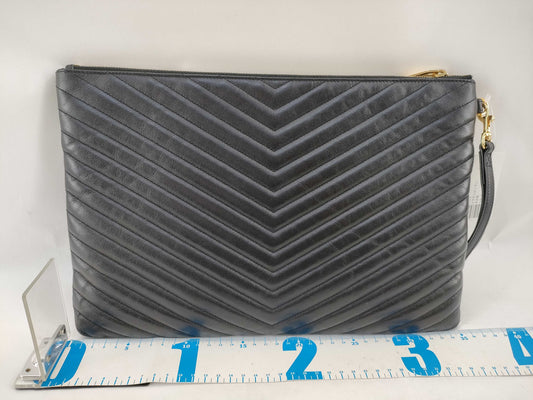 Yves Saint Laurent V-stitch clutch bag clutch bag