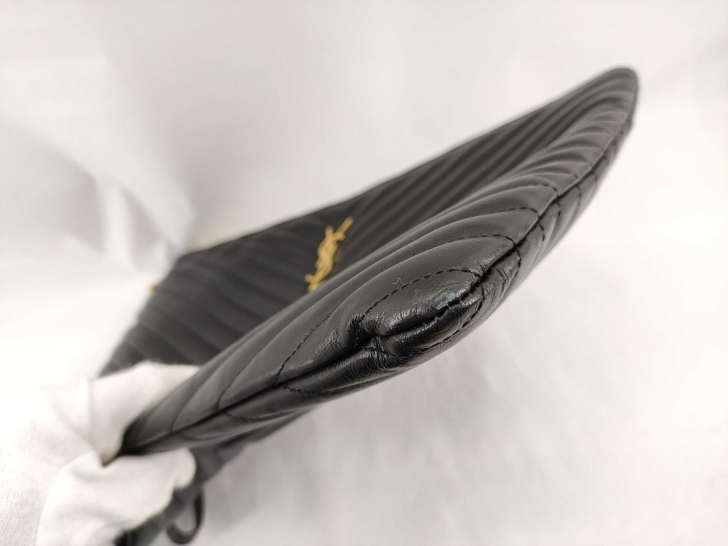 Yves Saint Laurent V-stitch clutch bag clutch bag