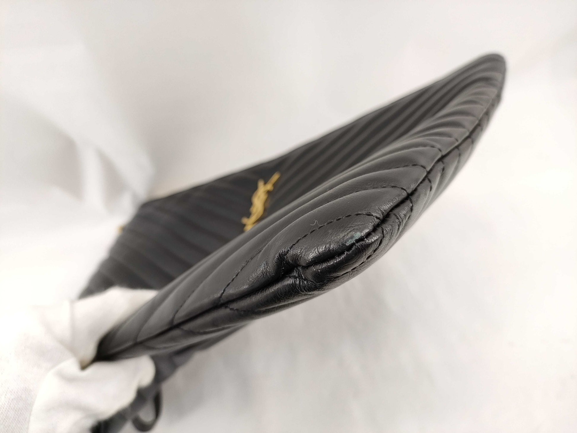 Yves Saint Laurent V-stitch clutch bag clutch bag