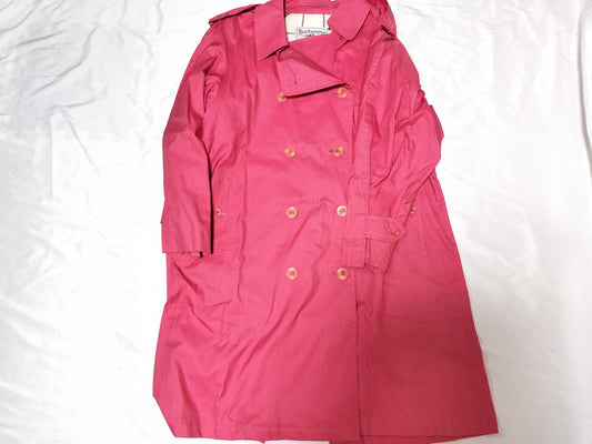 BURBERRY nylon trench coat pink coat