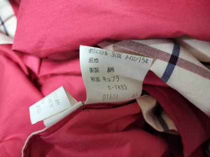BURBERRY nylon trench coat pink coat