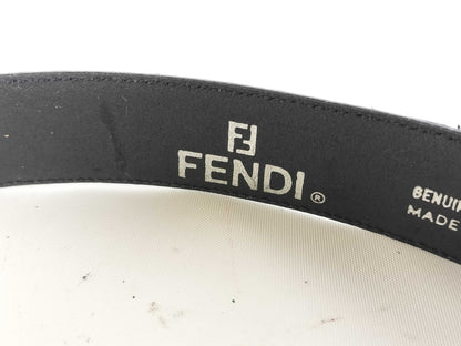 FENDI leather metal belt