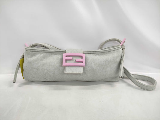 FENDI Mamma Cotton One-Shoulder Shoulder Bag with Tag