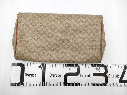CELINE Second/Clutch Bag/Beige Second Bag
