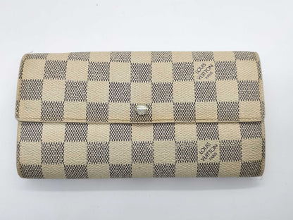 LOUIS VUITTON TH0096 Damier Azur Portefeuille Sarah Long Wallet