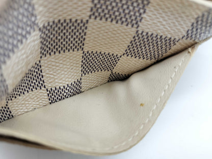 LOUIS VUITTON TH0096 Damier Azur Portefeuille Sarah Long Wallet