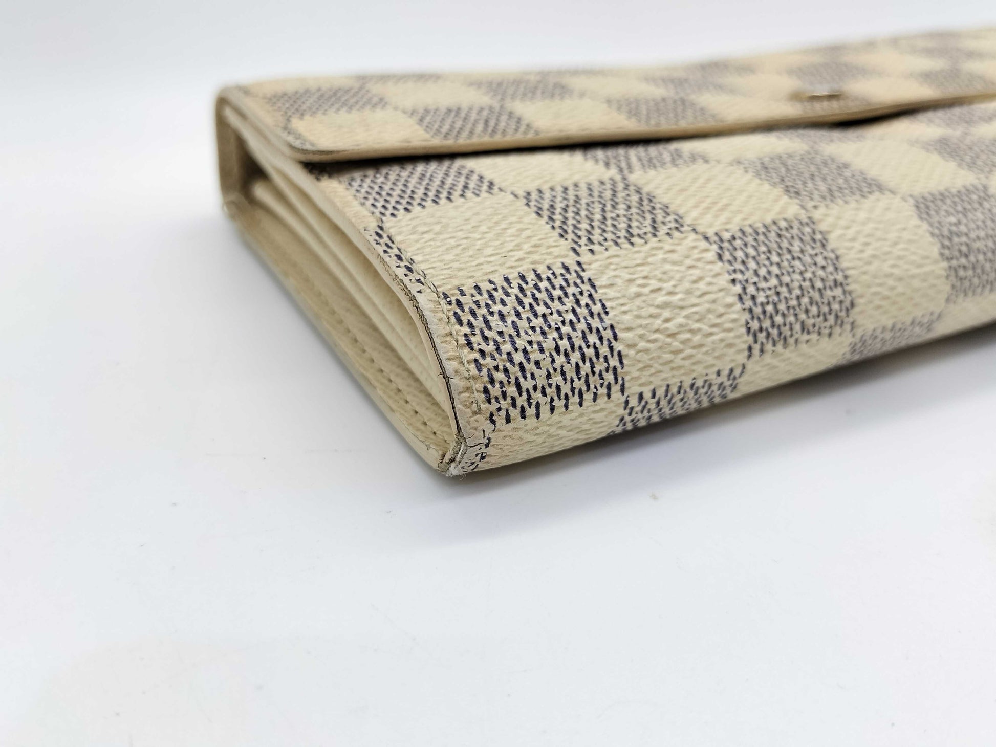 LOUIS VUITTON TH0096 Damier Azur Portefeuille Sarah Long Wallet