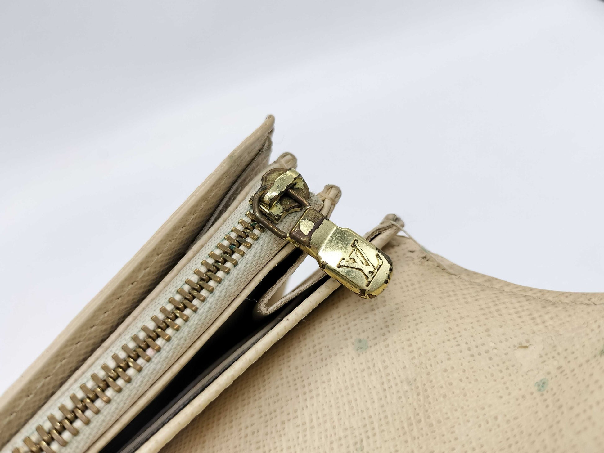 LOUIS VUITTON TH0096 Damier Azur Portefeuille Sarah Long Wallet