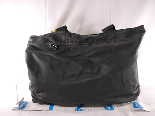 PRADA nylon triangular logo bag, zipper damage, condition considered. Tote bag