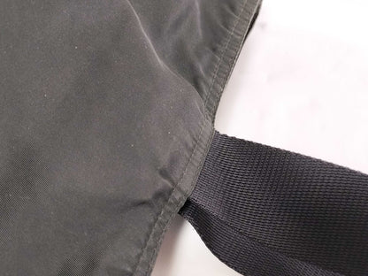 PRADA nylon triangular logo bag, zipper damage, condition considered. Tote bag