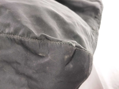 PRADA nylon triangular logo bag, zipper damage, condition considered. Tote bag