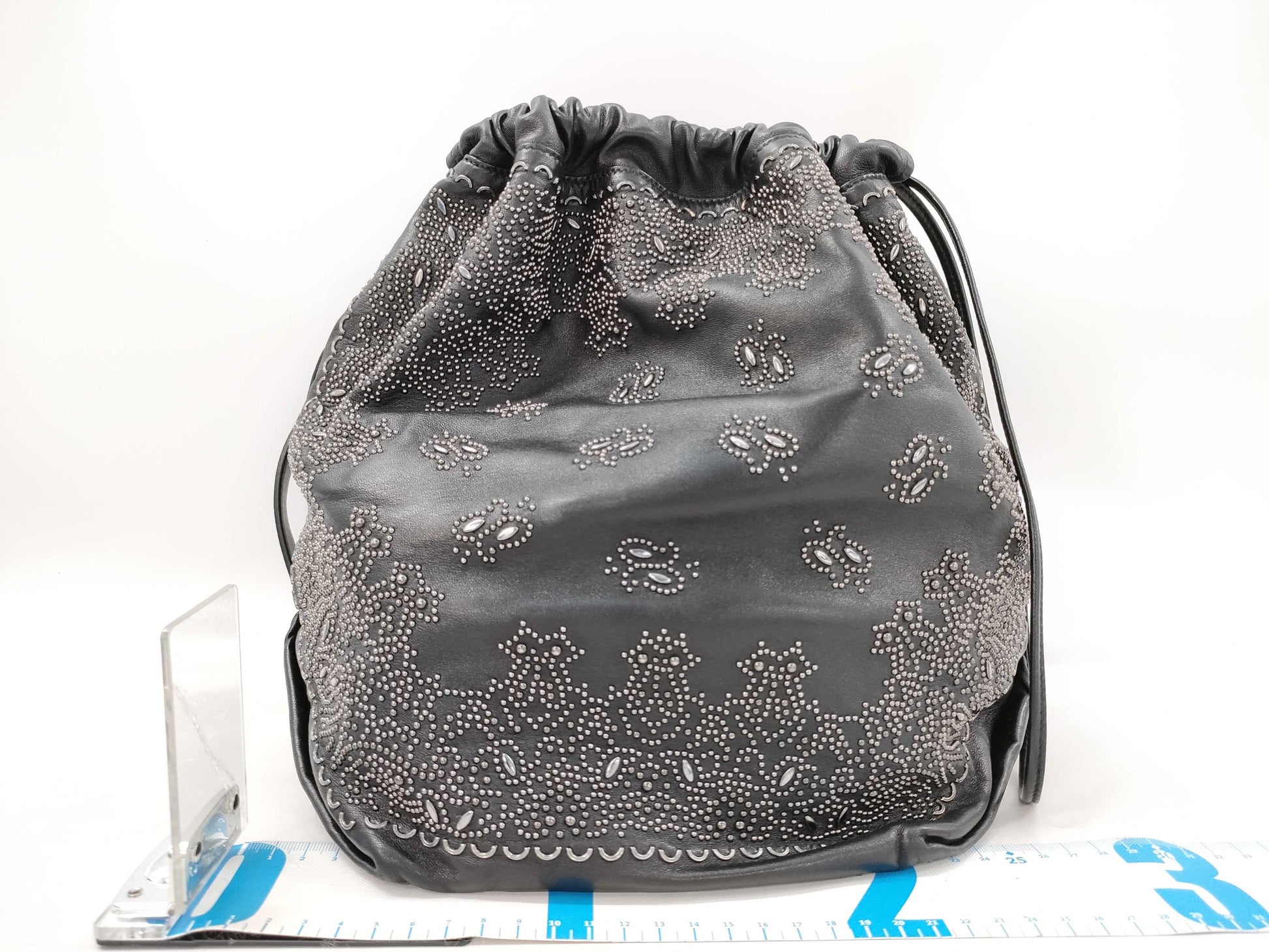 Yves Saint Laurent Teddy Drawstring Chain Shoulder Bag