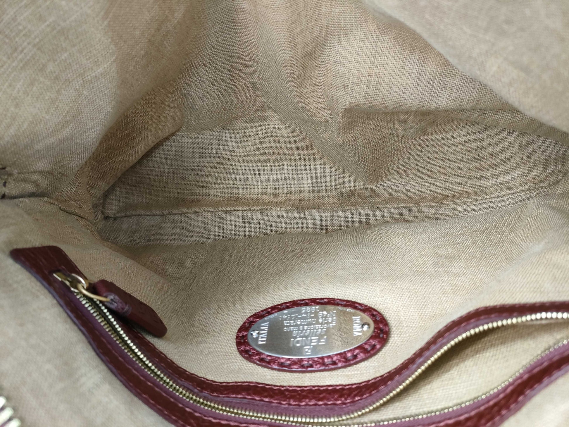 FENDI Selleria Zucca Tote Bag