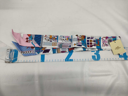 HERMES Twilly Maison Decalle Scarf