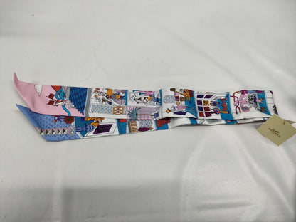 HERMES Twilly Maison Decalle Scarf