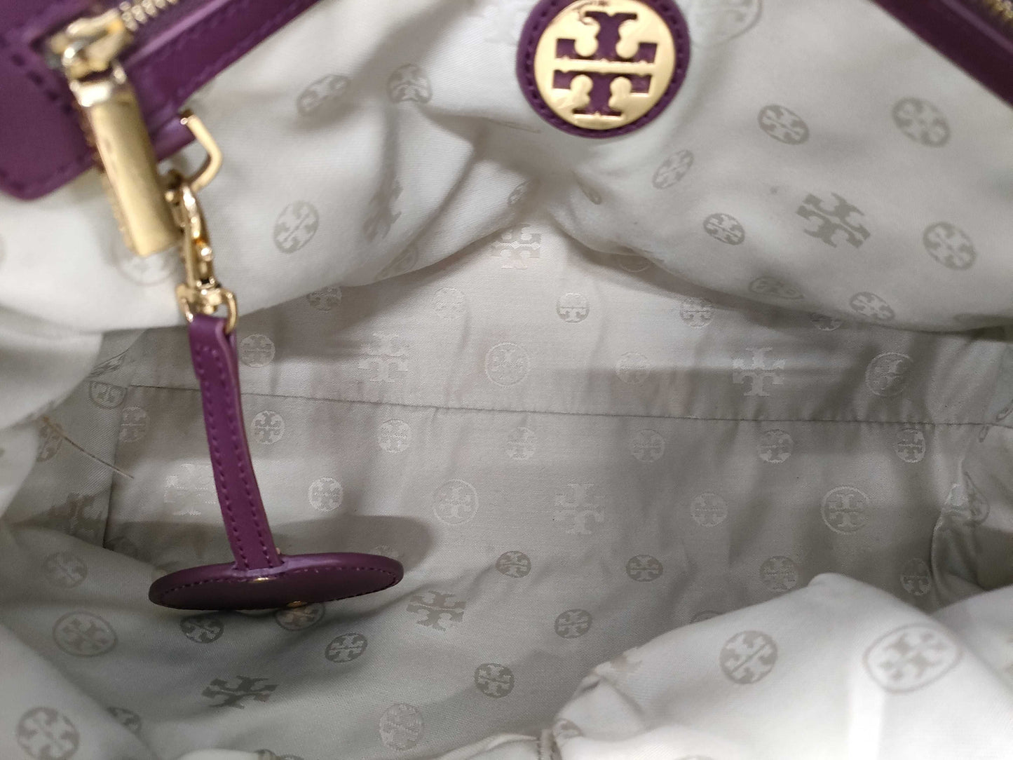 Tory Burch Leather 2-Way Tote Bag