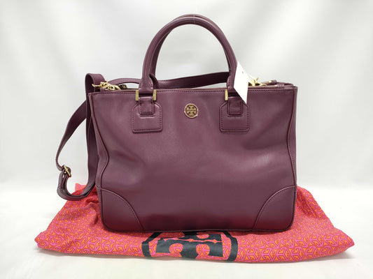 Tory Burch Leather 2-Way Tote Bag