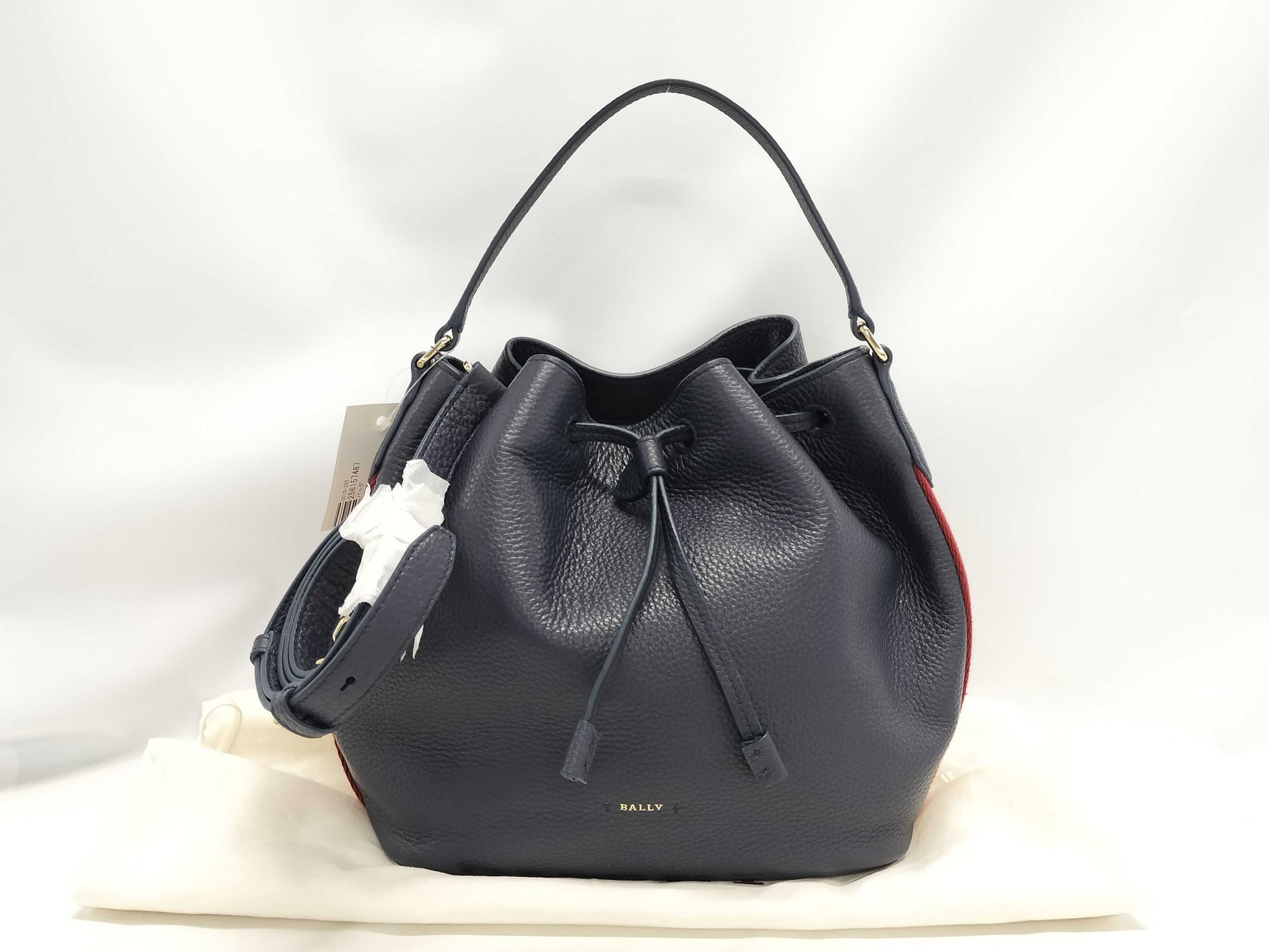 BALLY Leather Drawstring Shoulder Bag