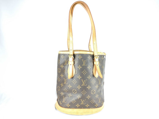 LOUIS VUITTON FL0061 Monogram M42238 Petit Bucket Tote Bag 
