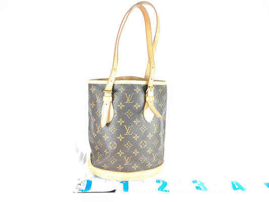 LOUIS VUITTON FL0061 Monogram M42238 Petit Bucket Tote Bag 