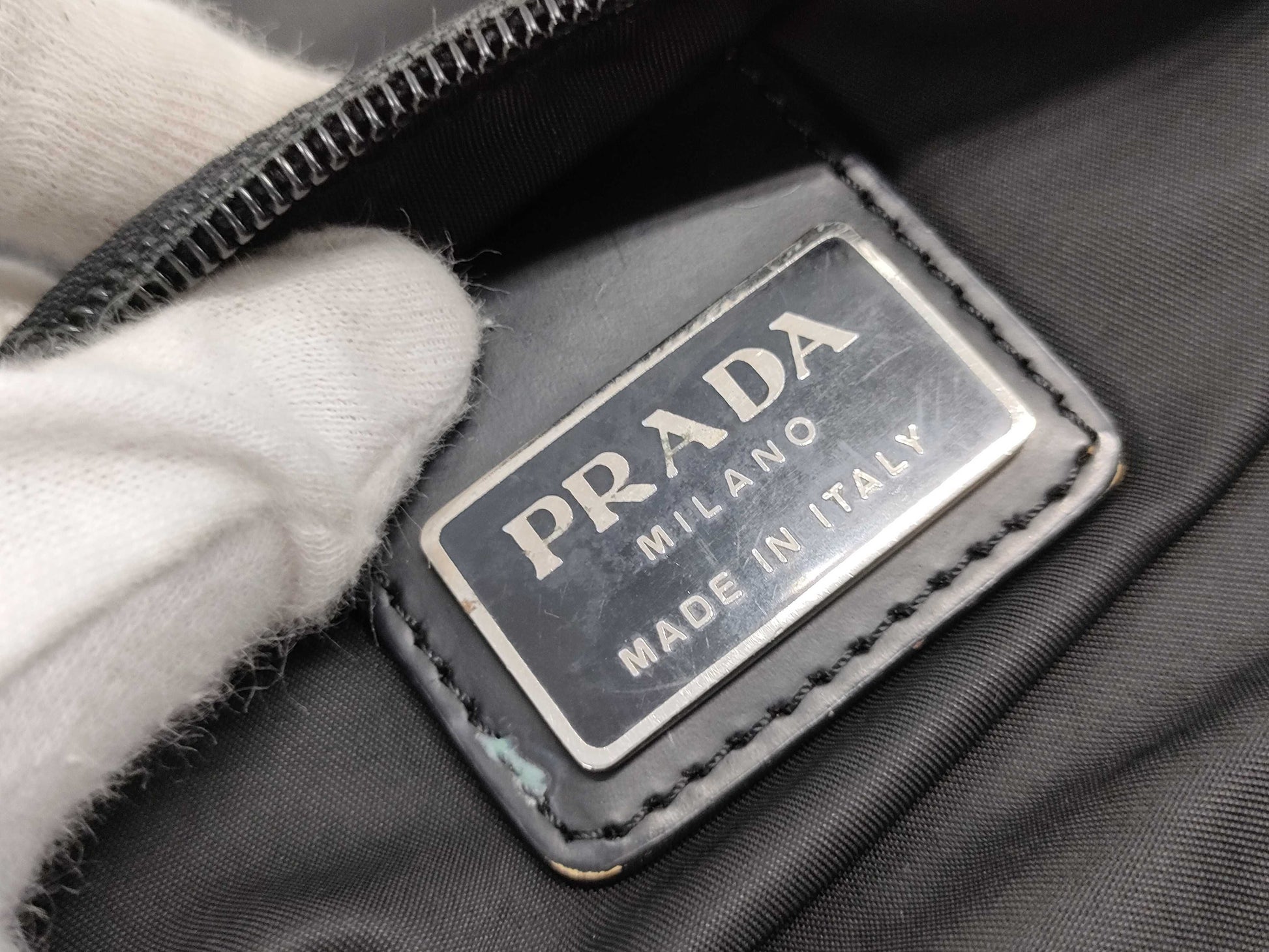 PRADA nylon shoulder bag