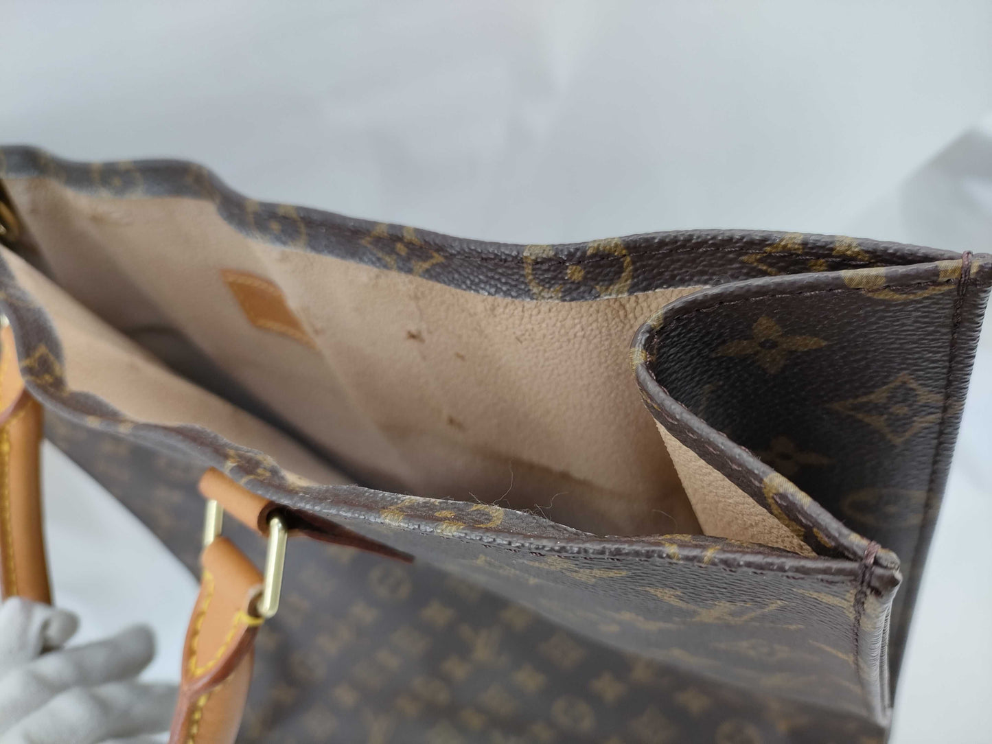 LOUIS VUITTON MI0060 Monogram M40805 Sac Plat Handbag