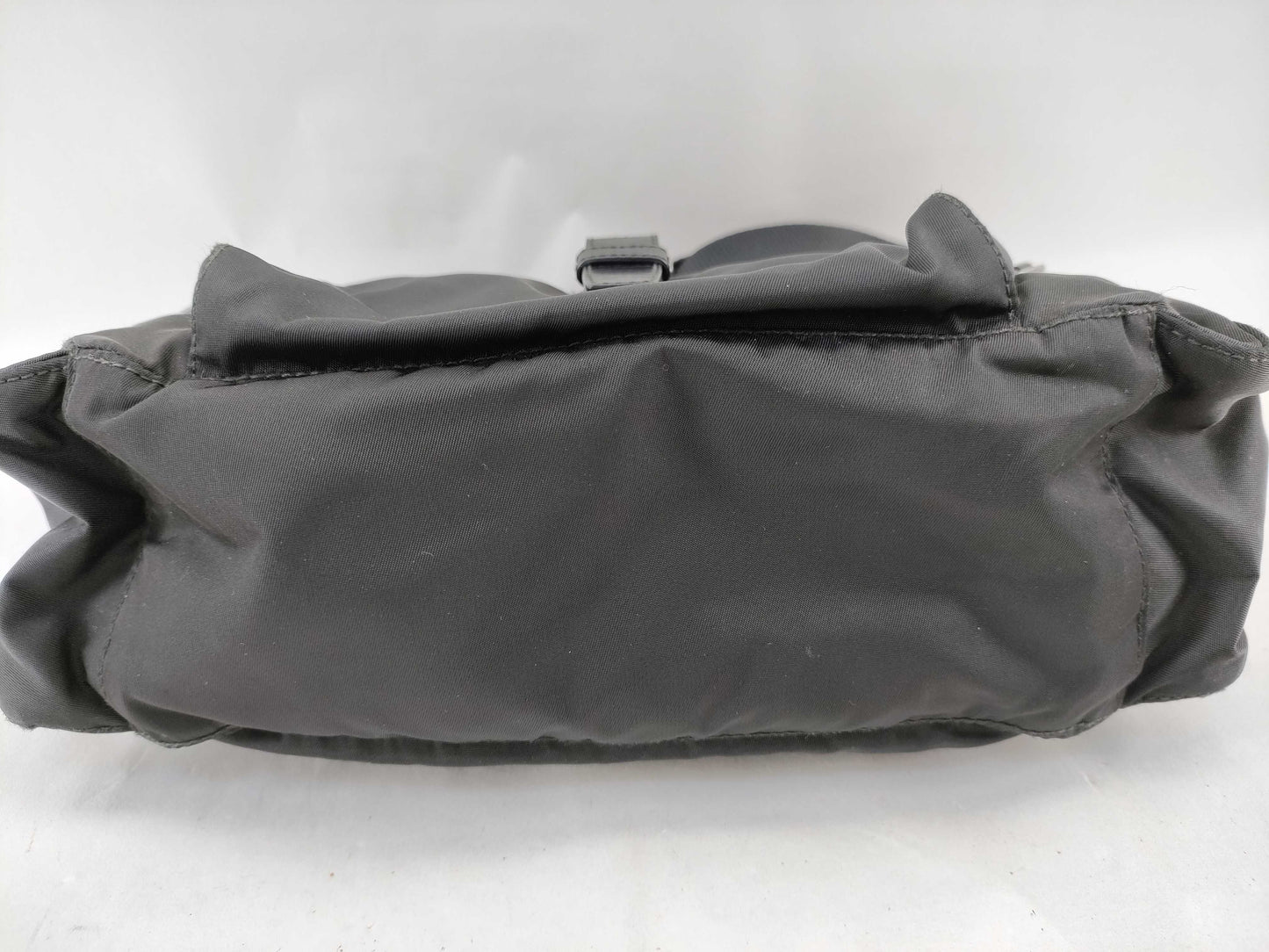 PRADA Nylon Shoulder Bag in Black with Pen Marks