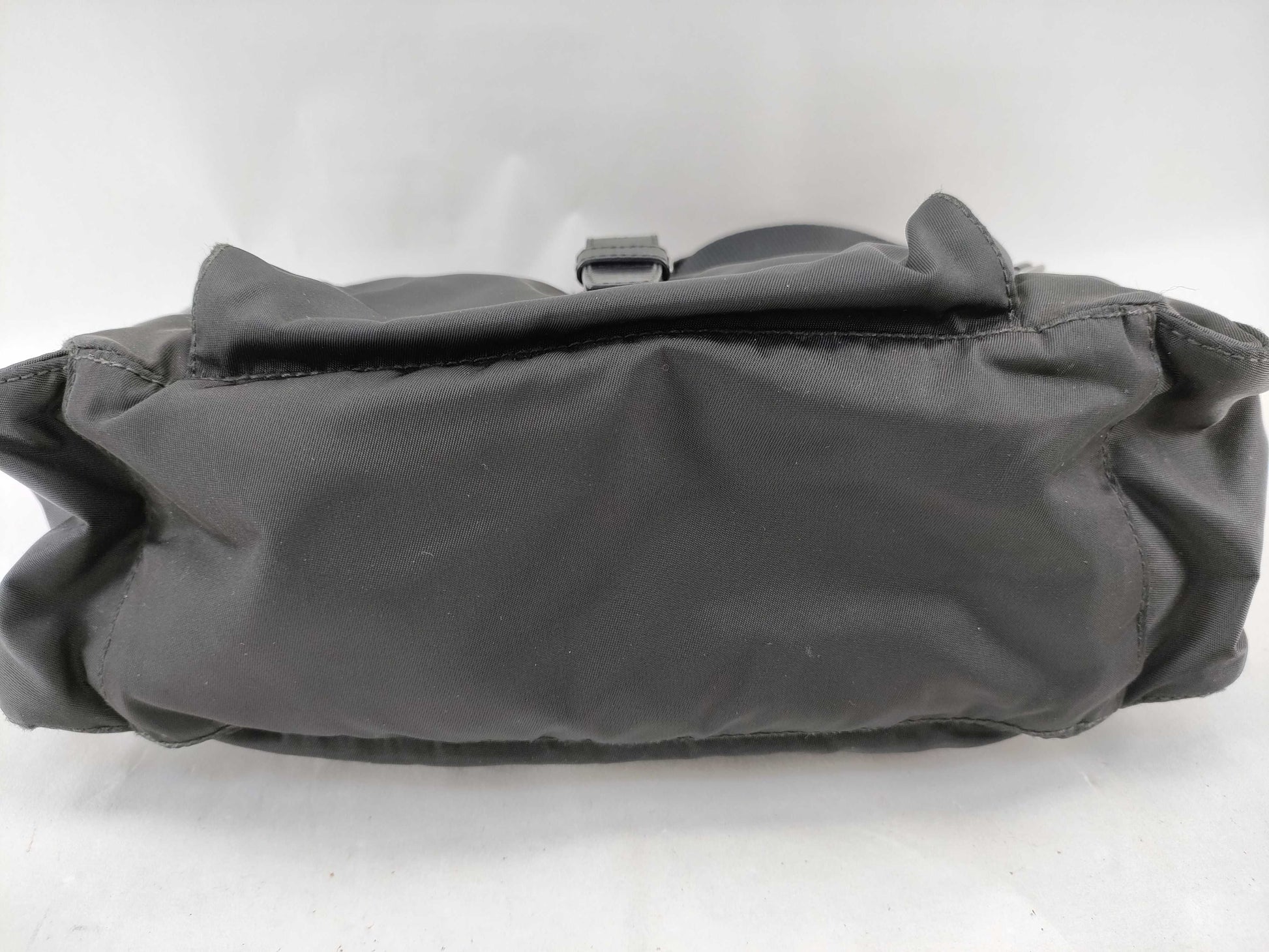 PRADA Nylon Shoulder Bag in Black with Pen Marks