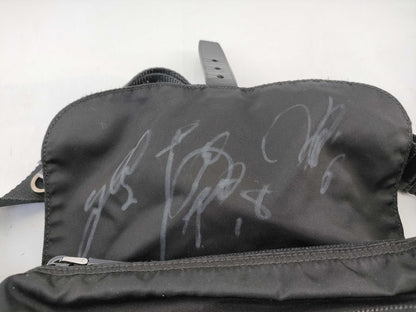 PRADA Nylon Shoulder Bag in Black with Pen Marks