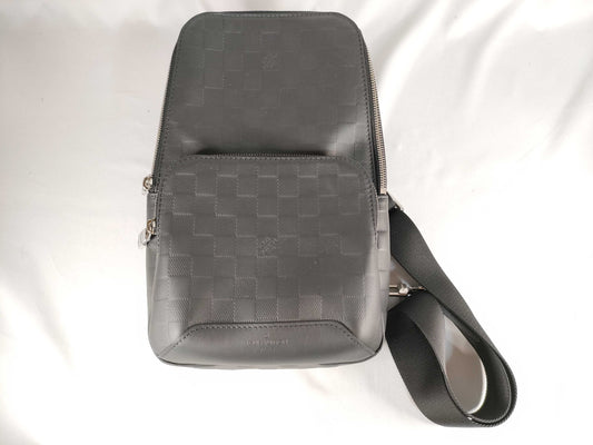 LOUIS VUITTON RFID Verified, Serial Unconfirmed, Damier Graphite N41720 Infini Avenue Sling Bag/Body Bag