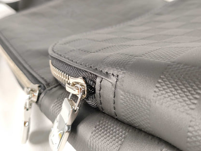 LOUIS VUITTON RFID Verified, Serial Unconfirmed, Damier Graphite N41720 Infini Avenue Sling Bag/Body Bag