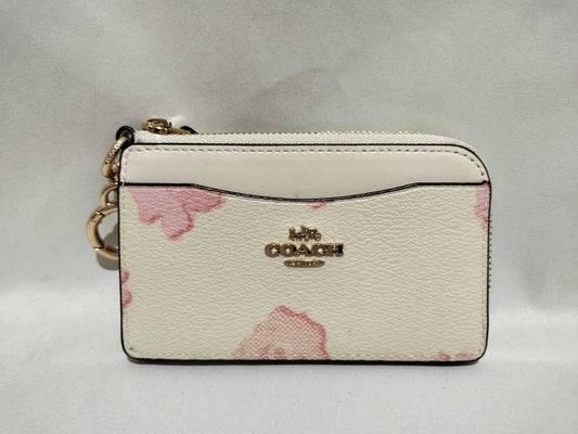 COACH Floral Print Fragment Case Coin Case