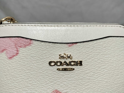 COACH Floral Print Fragment Case Coin Case