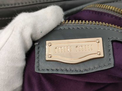 Miu Miu Pleated Shoulder Bag