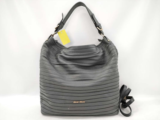 Miu Miu Pleated Shoulder Bag