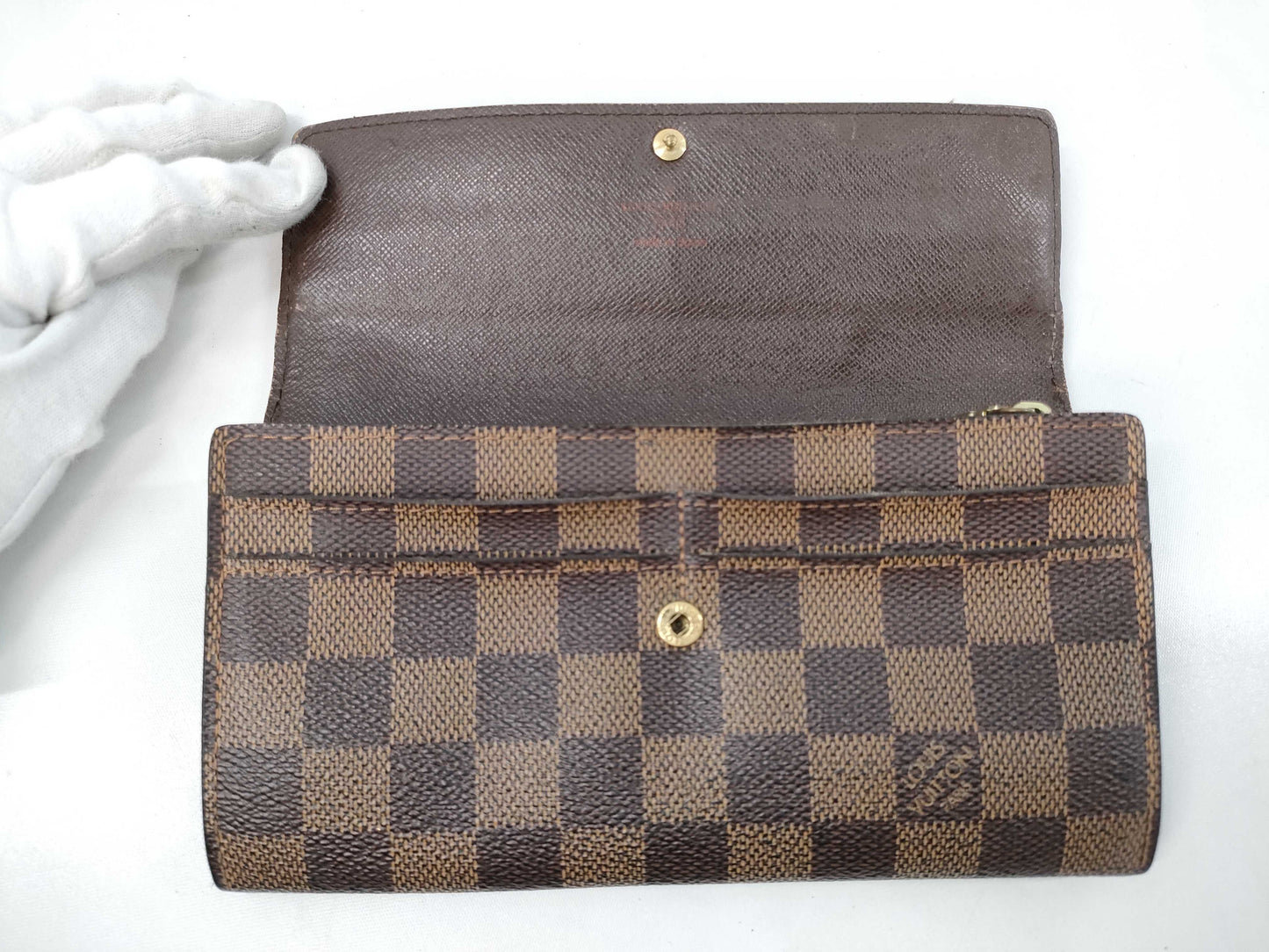 LOUIS VUITTON Damier Portefeuille Sarah Wallet