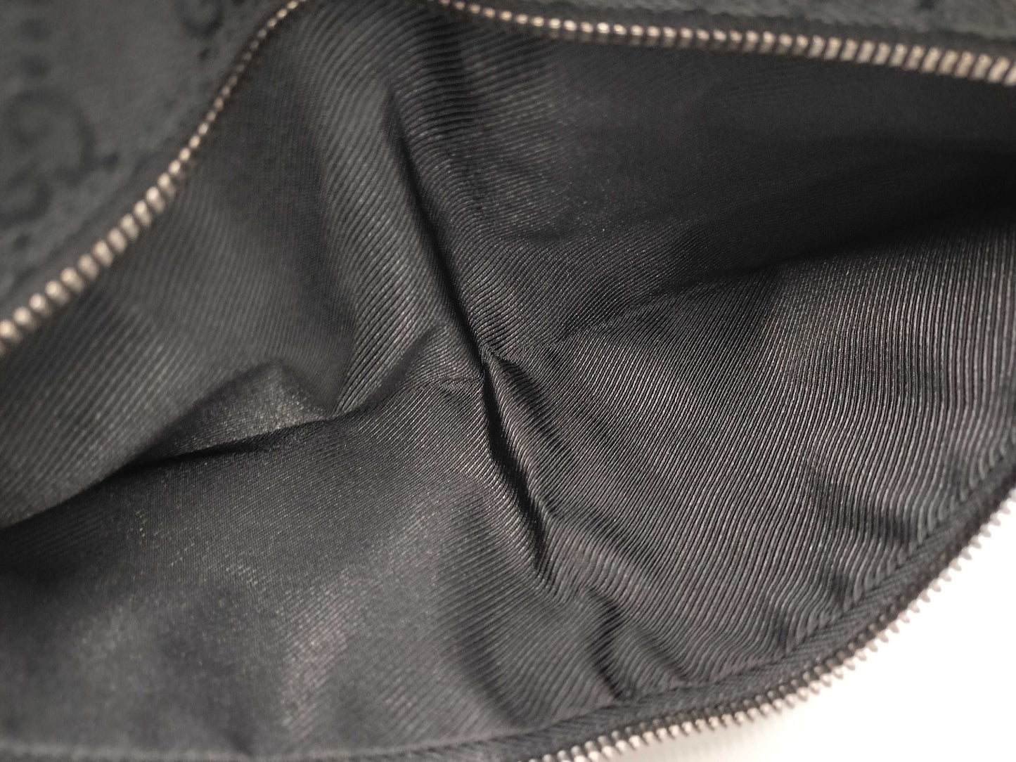 GUCCI GG Canvas Waist Bag Black Shoulder Bag
