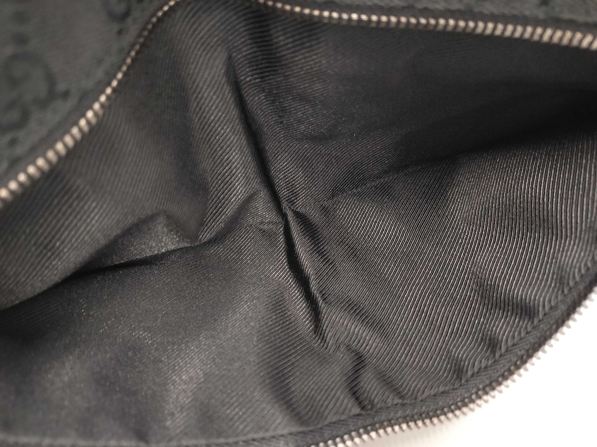 GUCCI GG Canvas Waist Bag Black Shoulder Bag