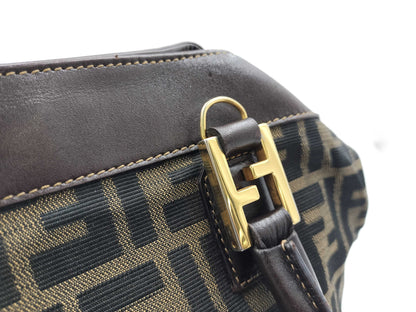 FENDI Zucca pattern FF hardware handbag