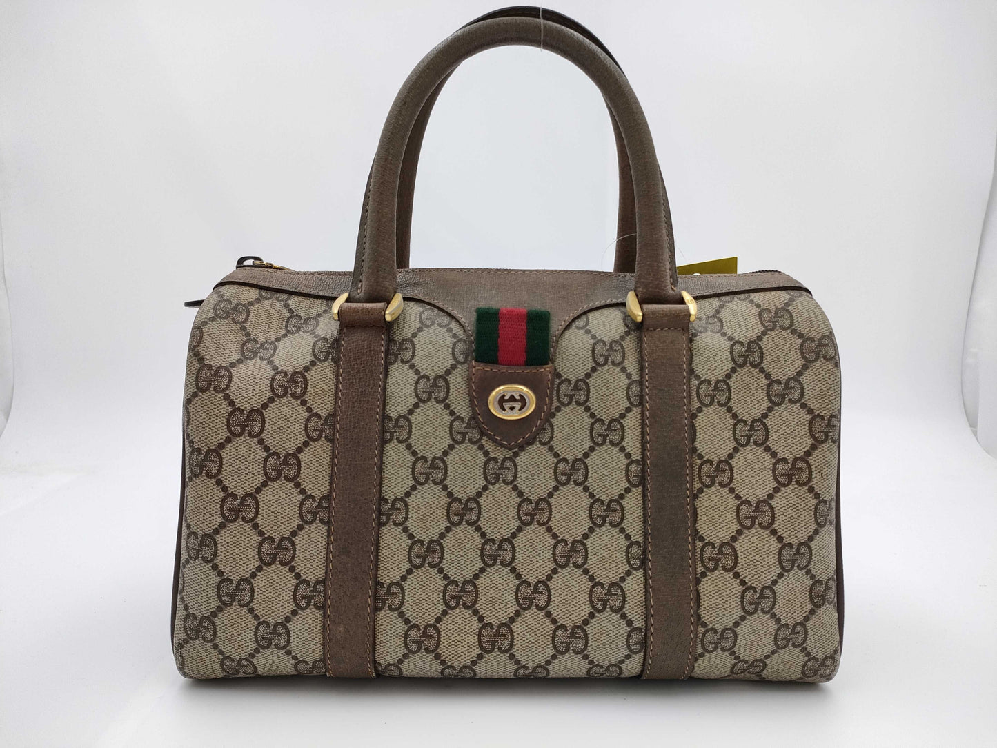 GUCCI GG Supreme 40.02.006 Sherry Mini Boston Handbag